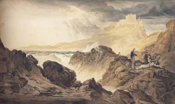 John Christian Schetky Bamborough Castle,Northumberland Germany oil painting art